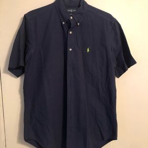 Men’s short sleeve polo button down